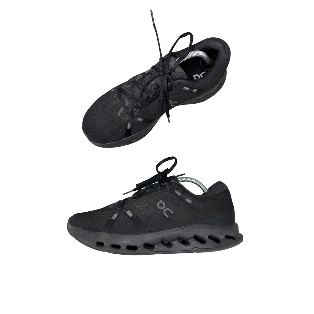 On Running Cloudsurfer 2 Shoes Black Mesh Sneaker Athleisure Walking Men's 9.5